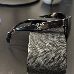 Prada Cats Eye Sunglasses Dark Brown Lens Tortoise Shell